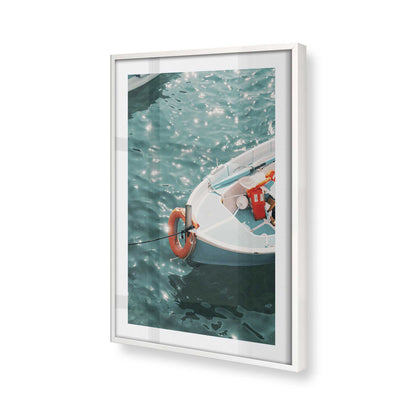 [Color:Opaque White], Picture of art in a Opaque White frame of the corner