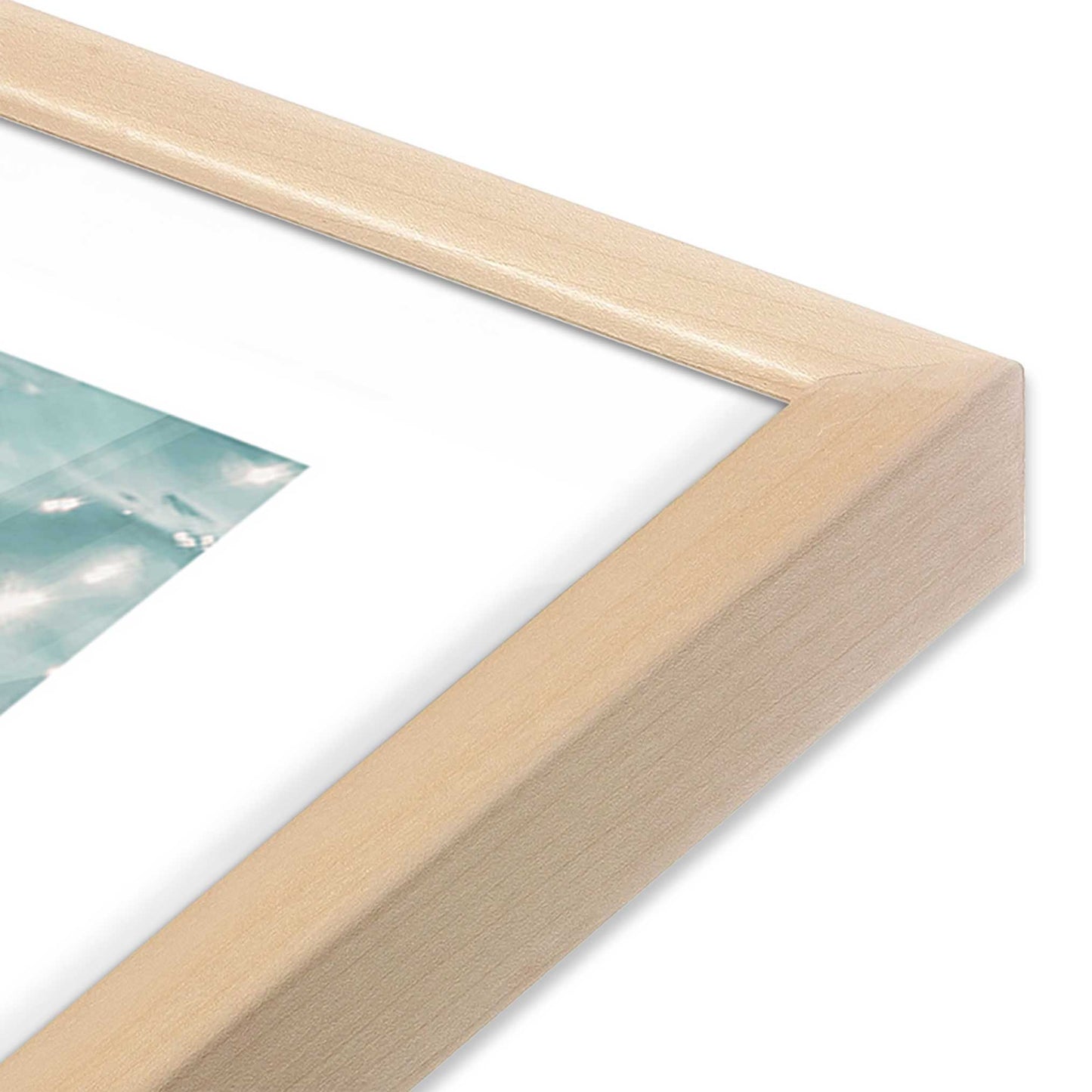 [Color:Raw Maple], Picture of art in a Raw Maple frame at an angle