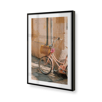 [Color:Satin Black], Picture of art in a Satin Black frame of the corner