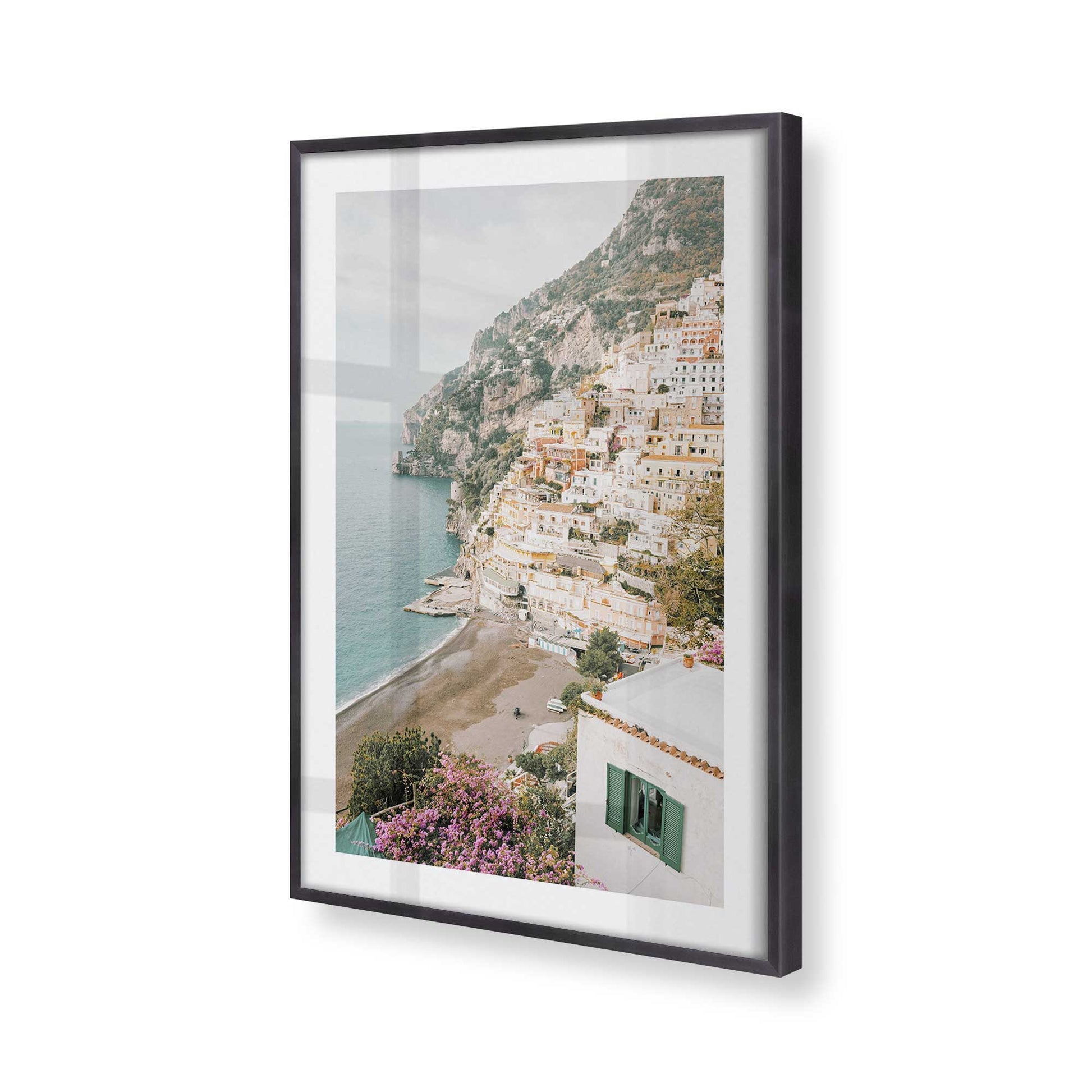 [Color:Weathered Zinc], Picture of art in a Weathered Zinc frame of the corner