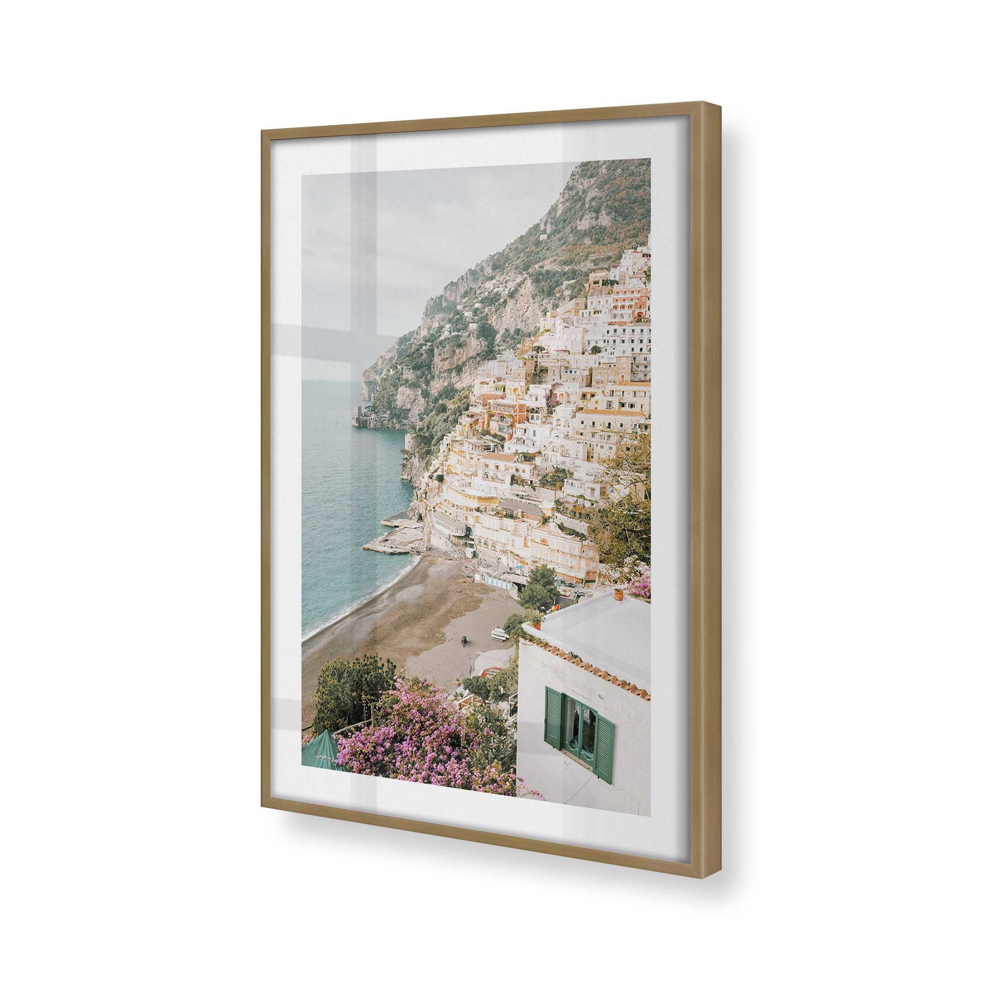 [Color:Brushed Gold], Picture of art in a Brushed Gold frame of the corner