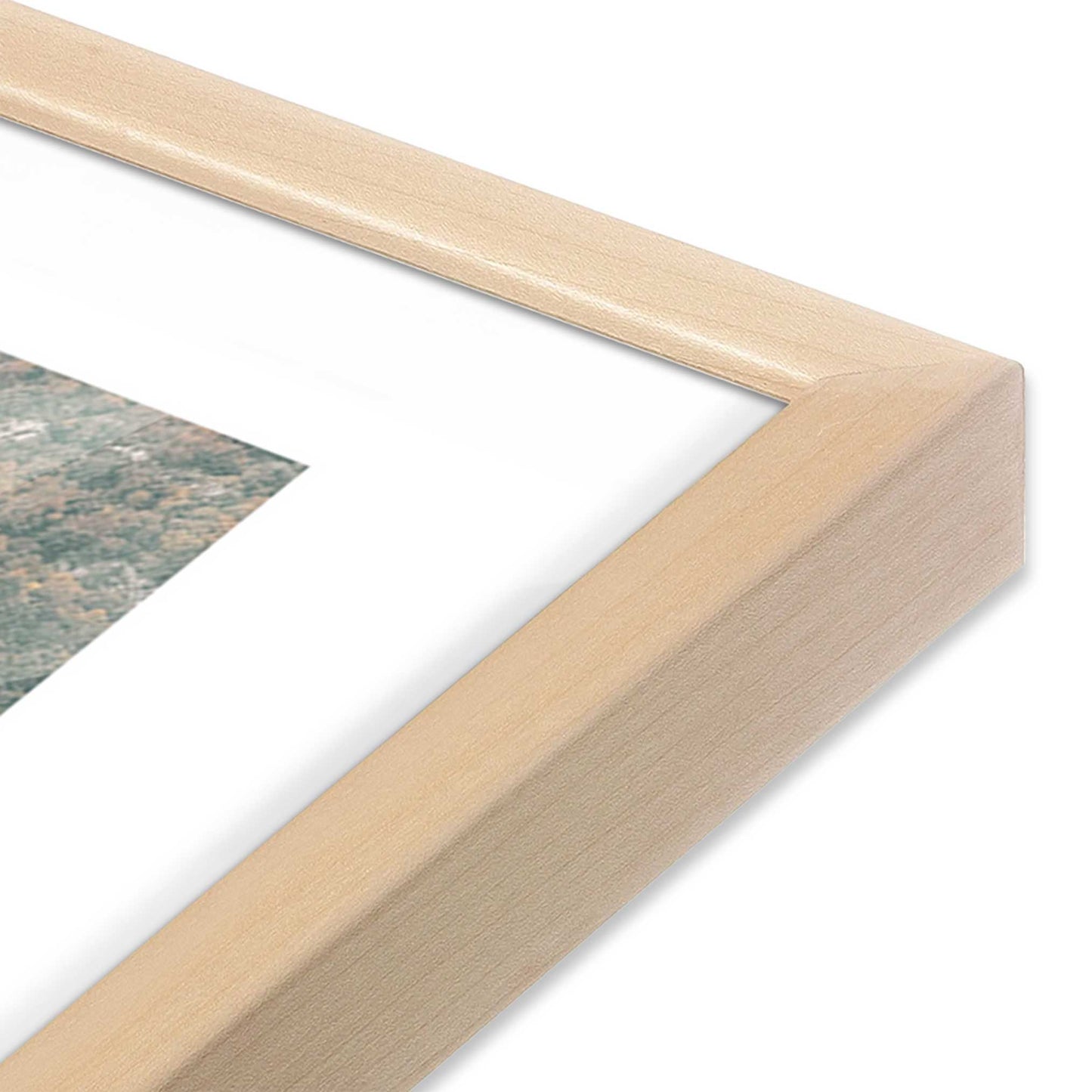 [Color:Raw Maple], Picture of art in a Raw Maple frame at an angle