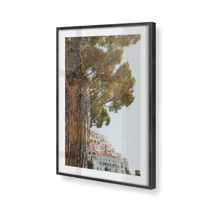 [Color:Weathered Zinc], Picture of art in a Weathered Zinc frame of the corner