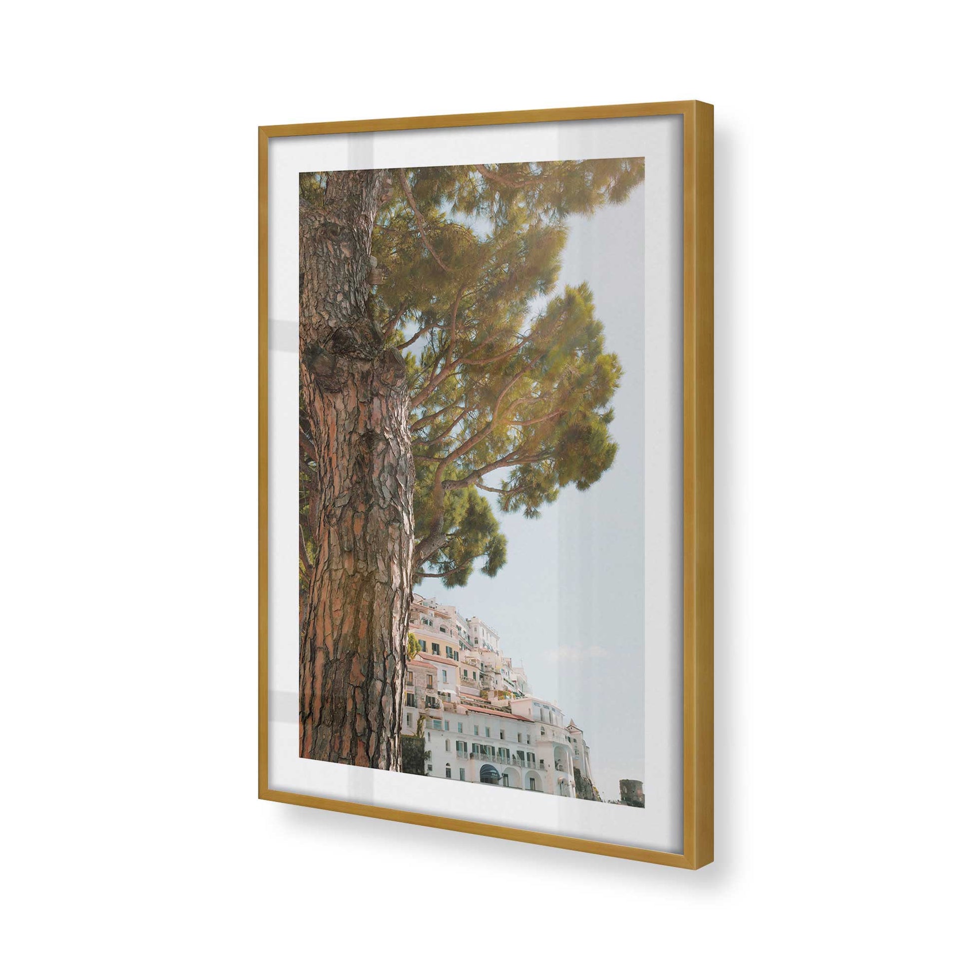 [Color:Polished Gold], Picture of art in a Polished Gold frame of the corner