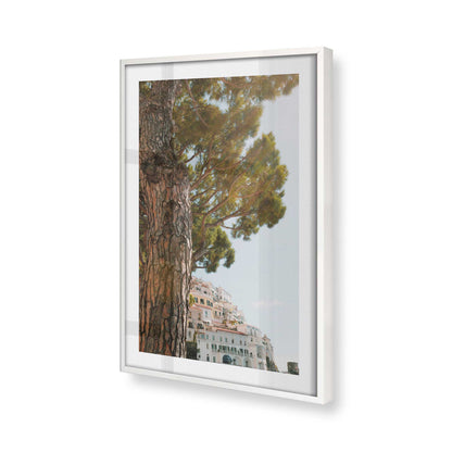 [Color:Opaque White], Picture of art in a Opaque White frame of the corner