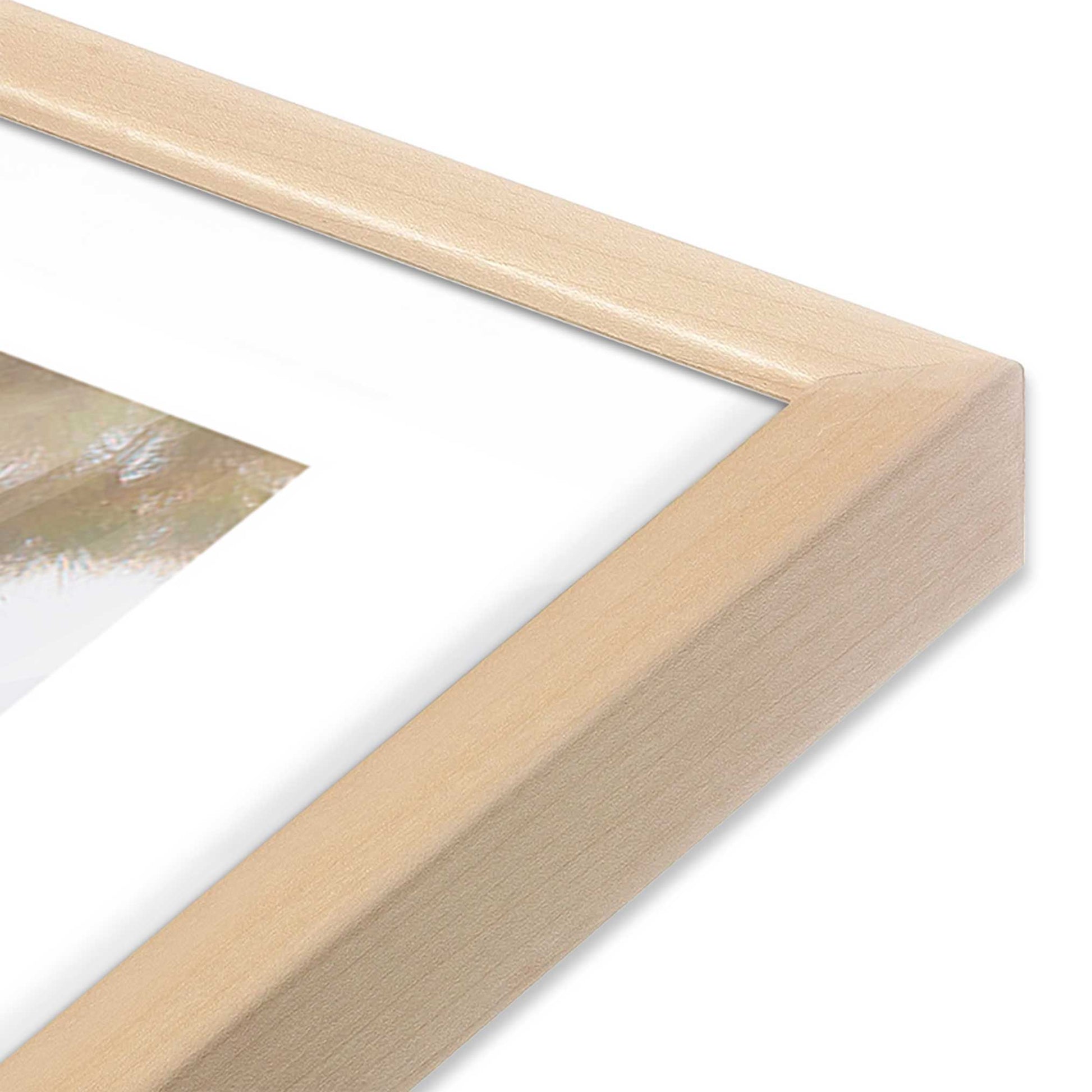 [Color:Raw Maple], Picture of art in a Raw Maple frame at an angle