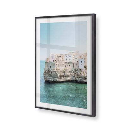 [Color:Weathered Zinc], Picture of art in a Weathered Zinc frame of the corner