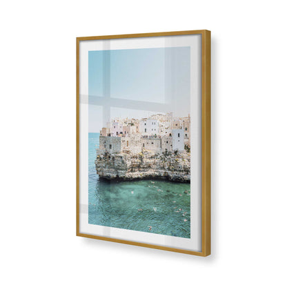 [Color:Polished Gold], Picture of art in a Polished Gold frame of the corner