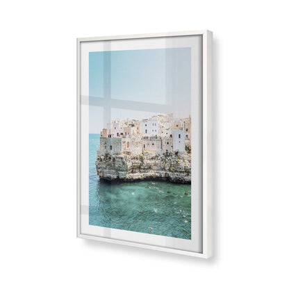 [Color:Opaque White], Picture of art in a Opaque White frame of the corner