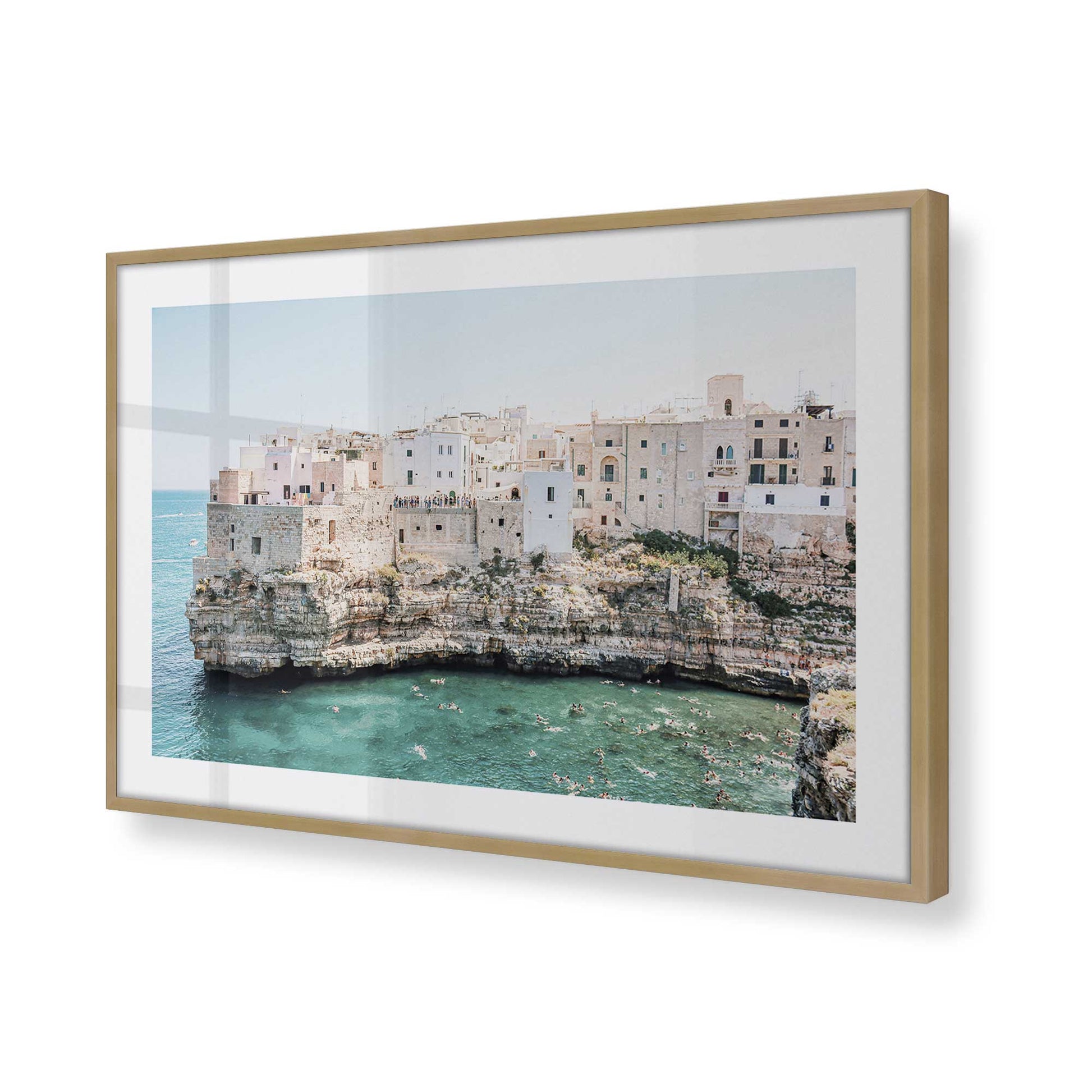 [Color:Brushed Gold], Picture of art in a Brushed Gold frame of the corner
