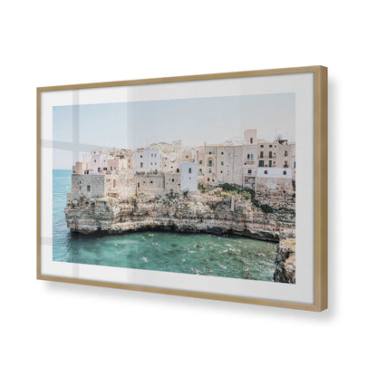 [Color:Brushed Gold], Picture of art in a Brushed Gold frame of the corner