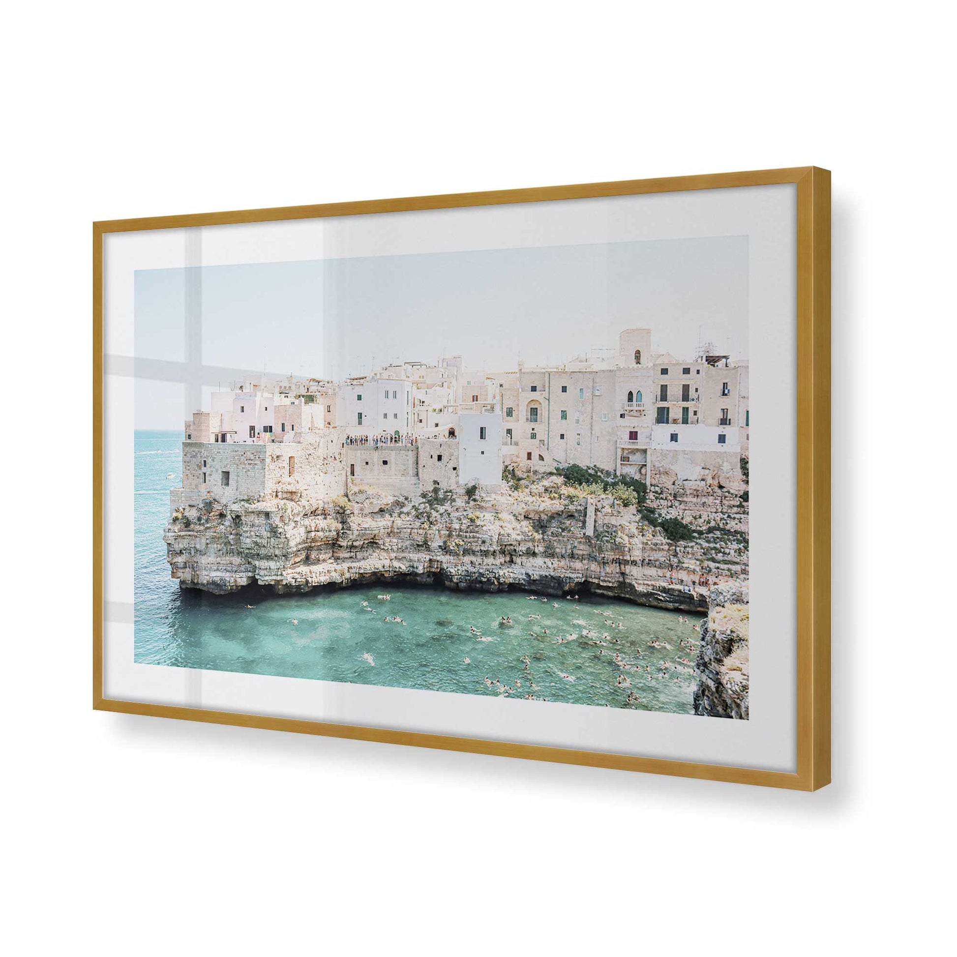 [Color:Polished Gold], Picture of art in a Polished Gold frame of the corner