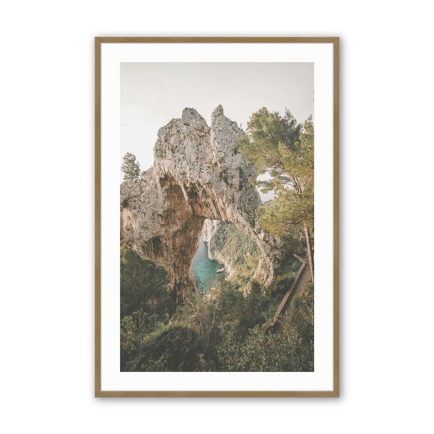 [Color:Brushed Gold], Picture of art in a Brushed Gold frame