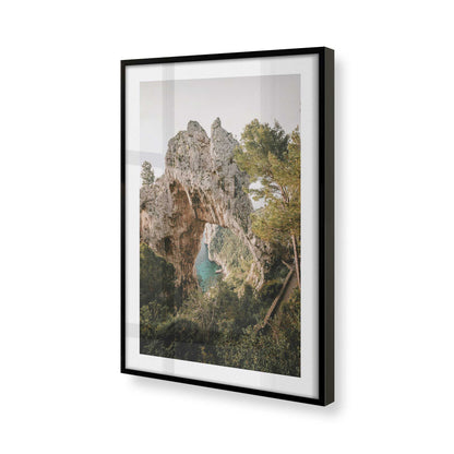 [Color:Satin Black], Picture of art in a Satin Black frame of the corner