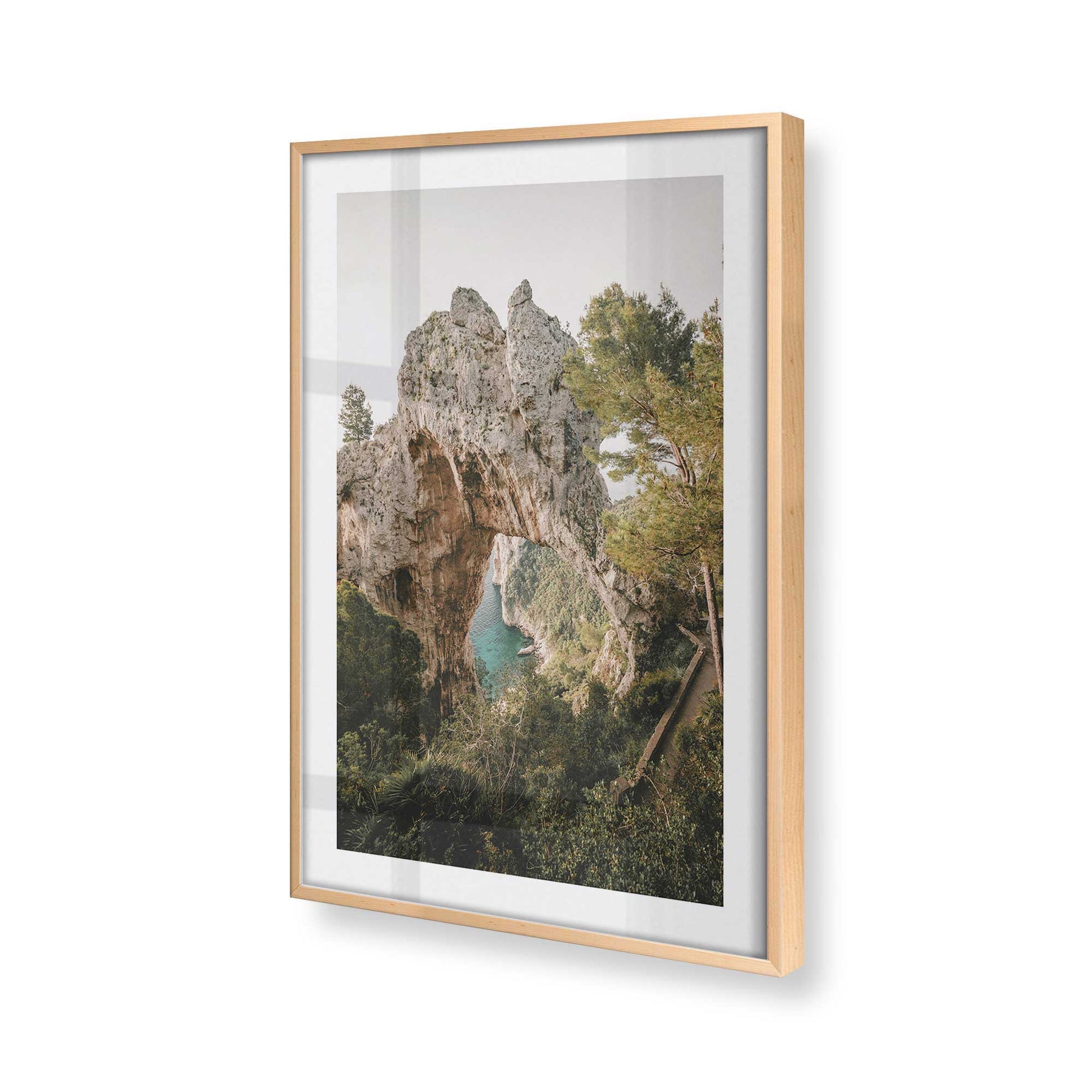 [Color:Raw Maple], Picture of art in a Raw Maple frame of the corner