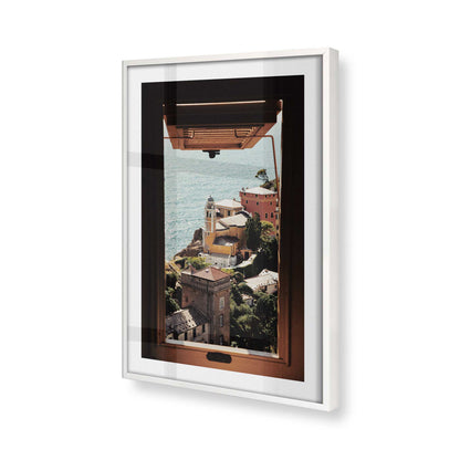 [Color:Opaque White], Picture of art in a Opaque White frame of the corner