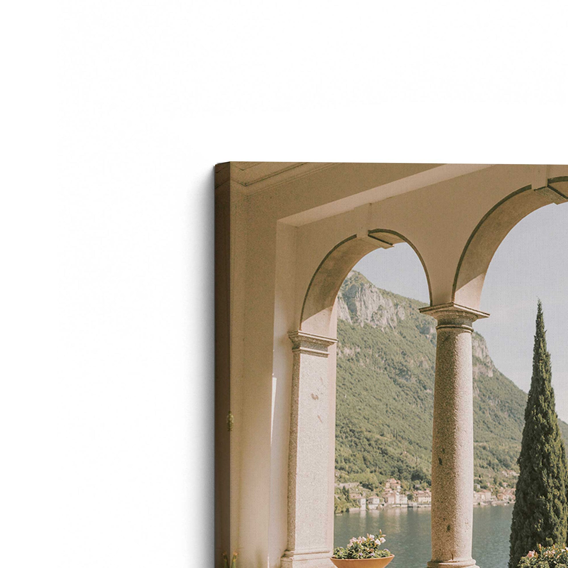 [Color:Stretched Canvas], Picture of the corner of the art