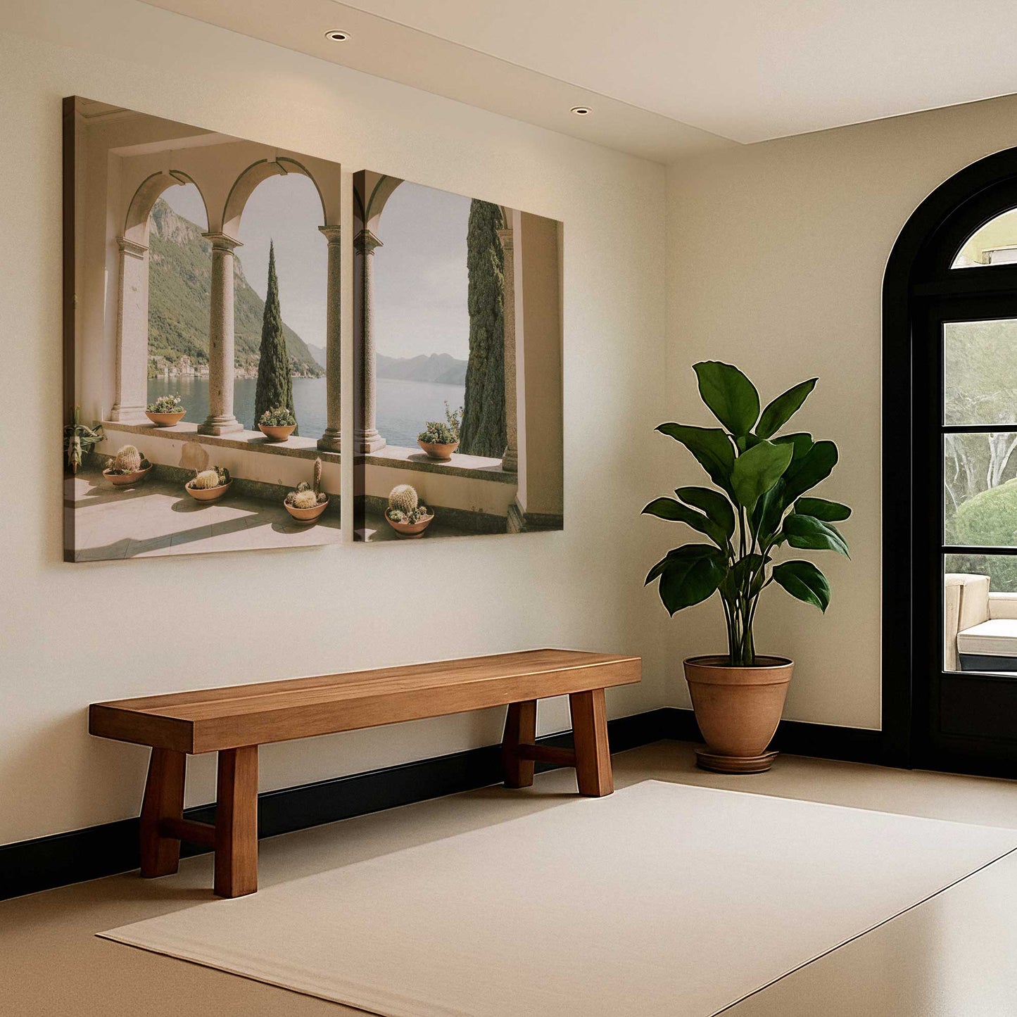 [Color:Stretched Canvas], Picture of art in a room