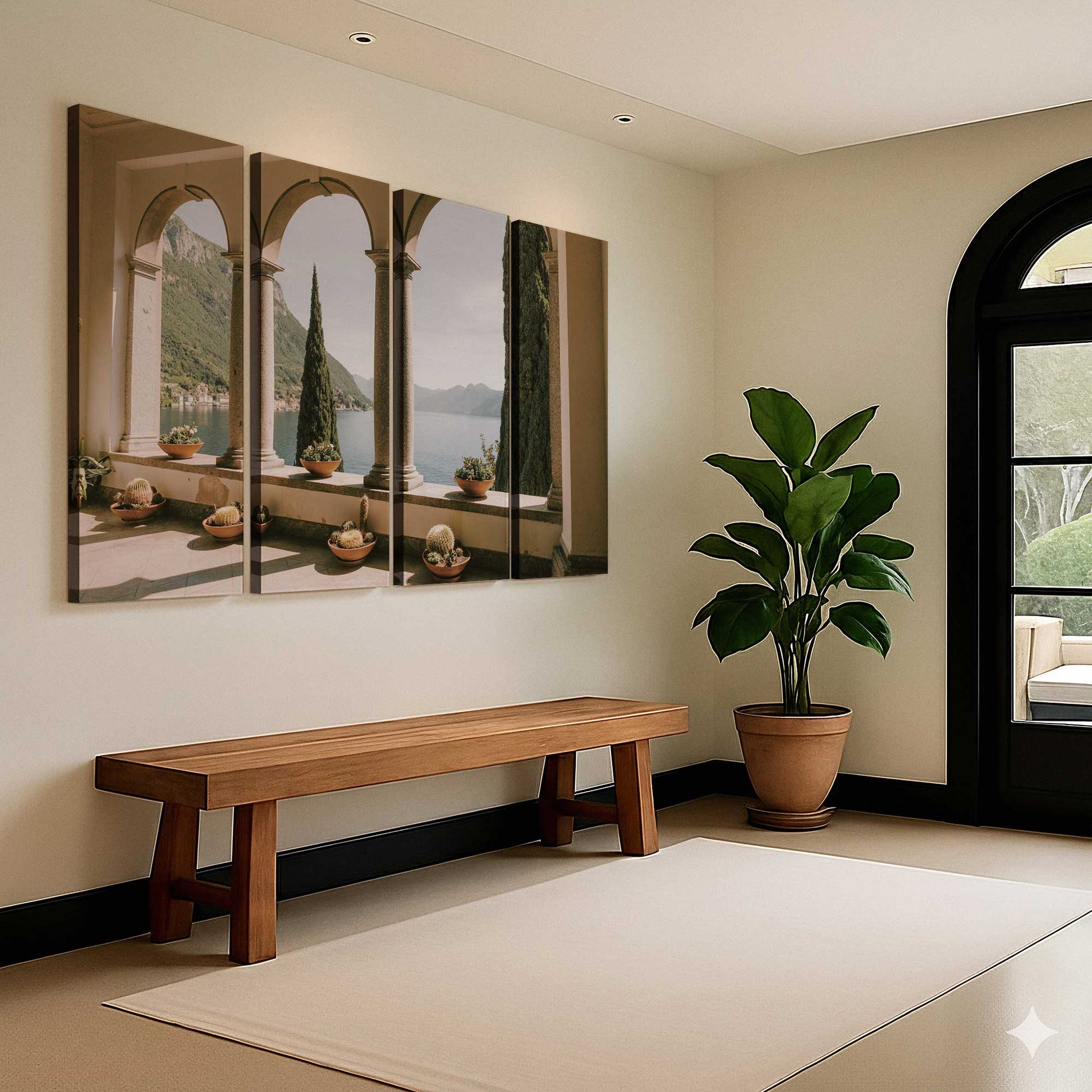 [Color:Stretched Canvas], Picture of art in a room