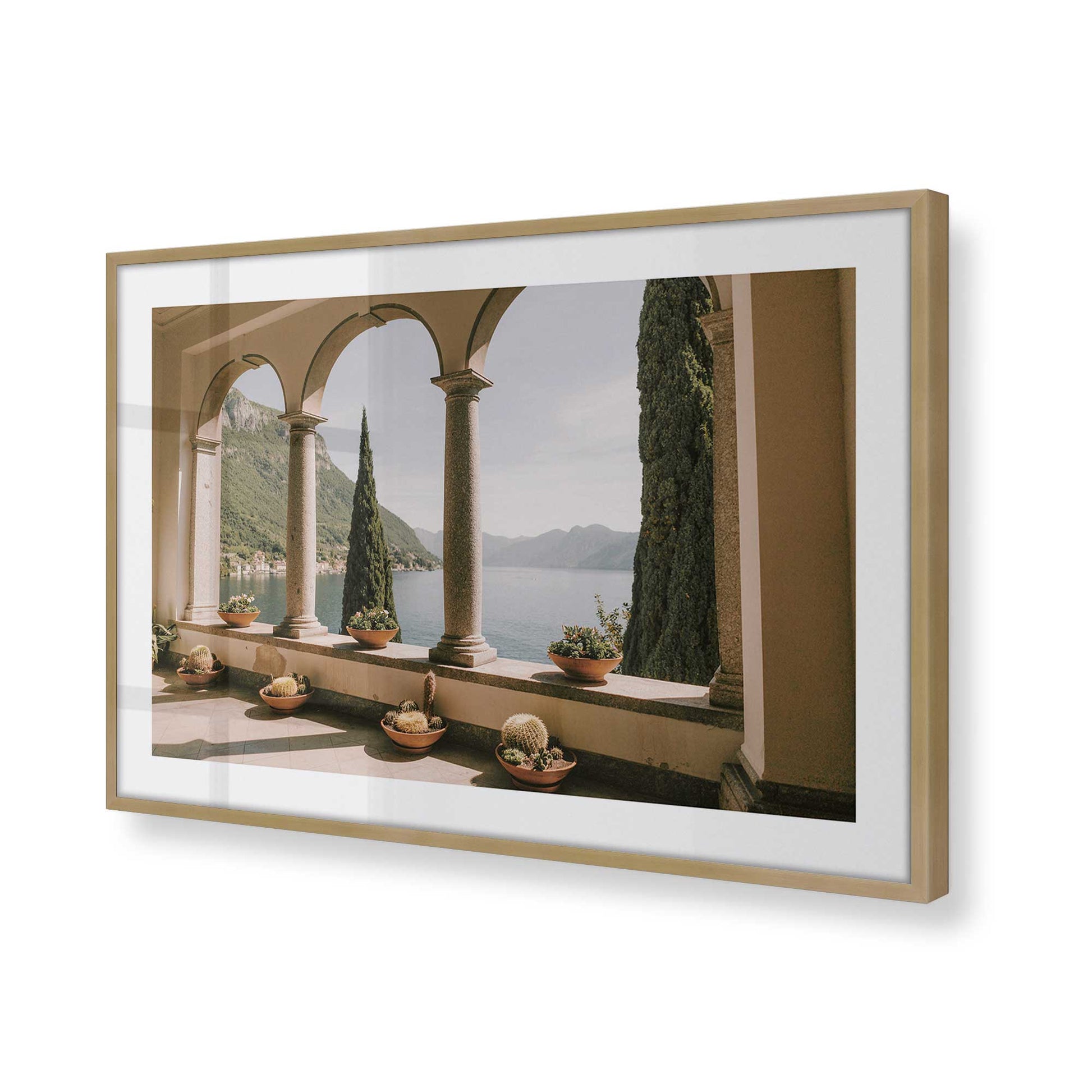 [Color:Brushed Gold], Picture of art in a Brushed Gold frame of the corner