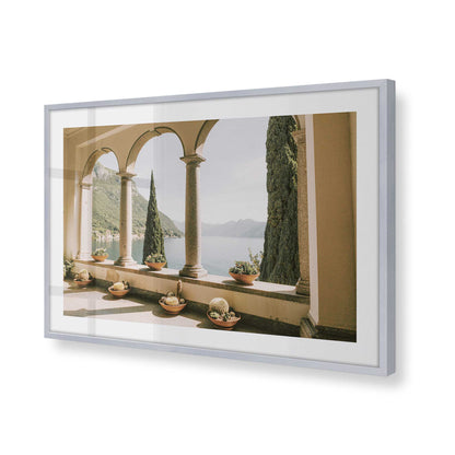[Color:Polished Chrome], Picture of art in a Polished Chrome frame of the corner