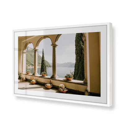 [Color:Opaque White], Picture of art in a Opaque White frame of the corner