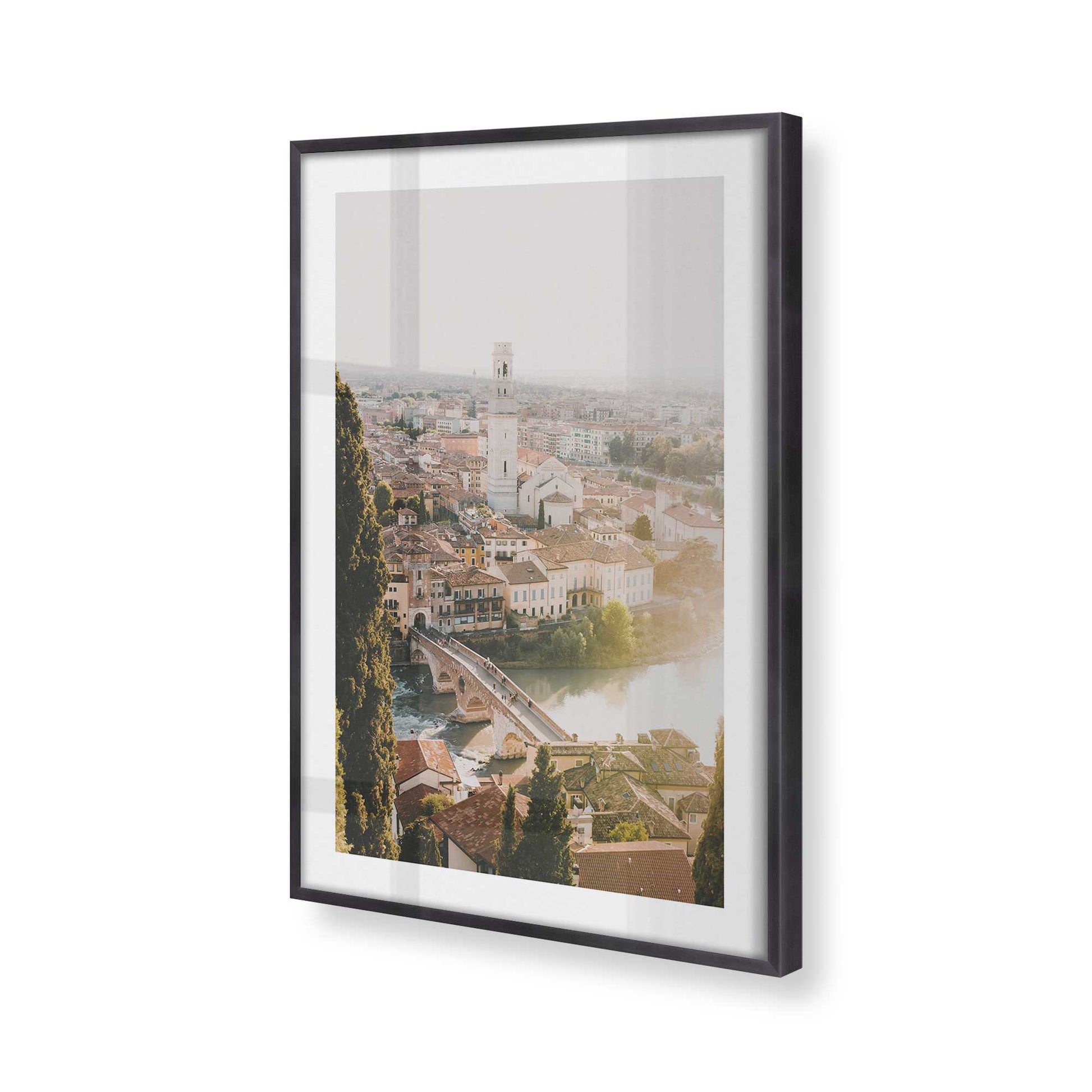 [Color:Weathered Zinc], Picture of art in a Weathered Zinc frame of the corner