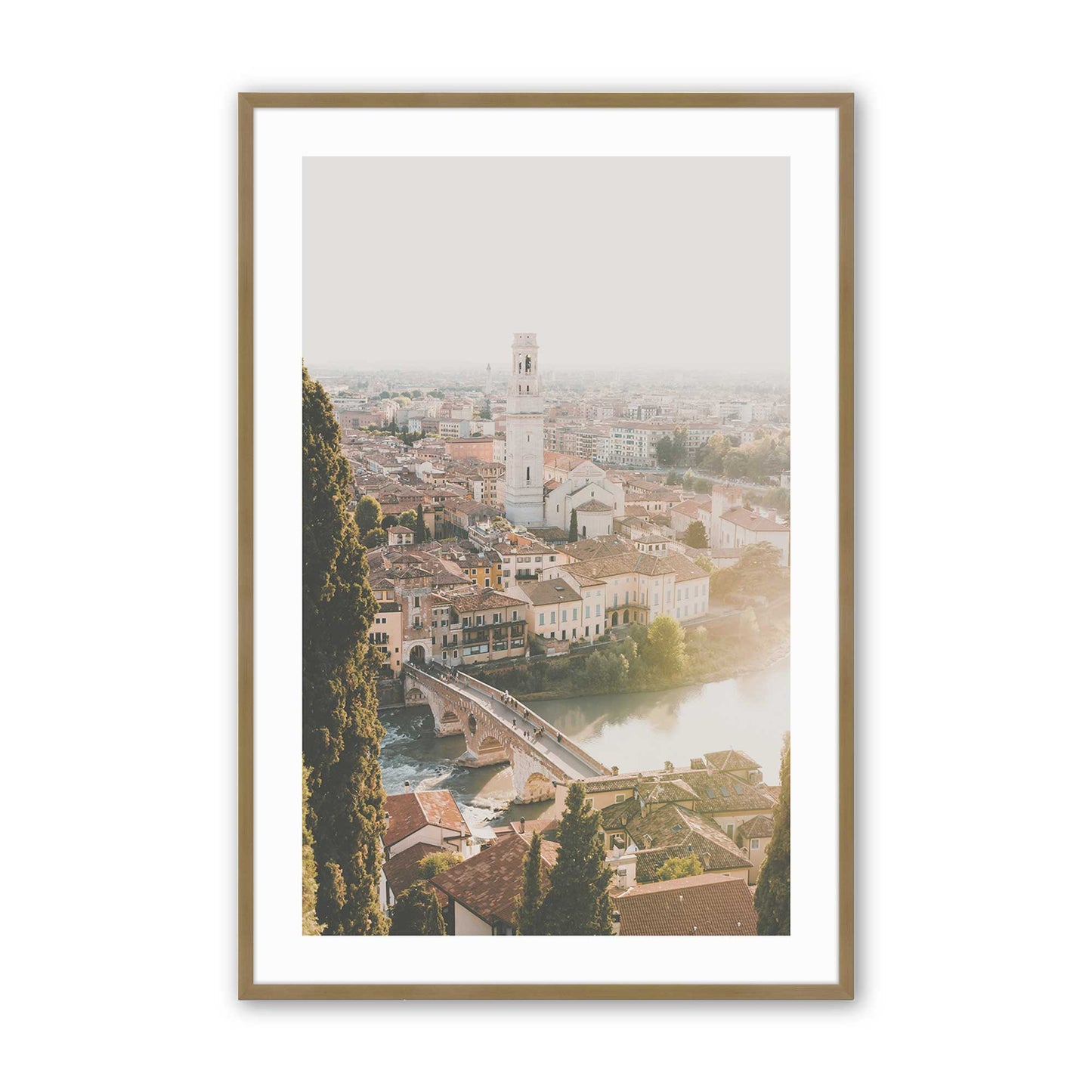 [Color:Brushed Gold], Picture of art in a Brushed Gold frame