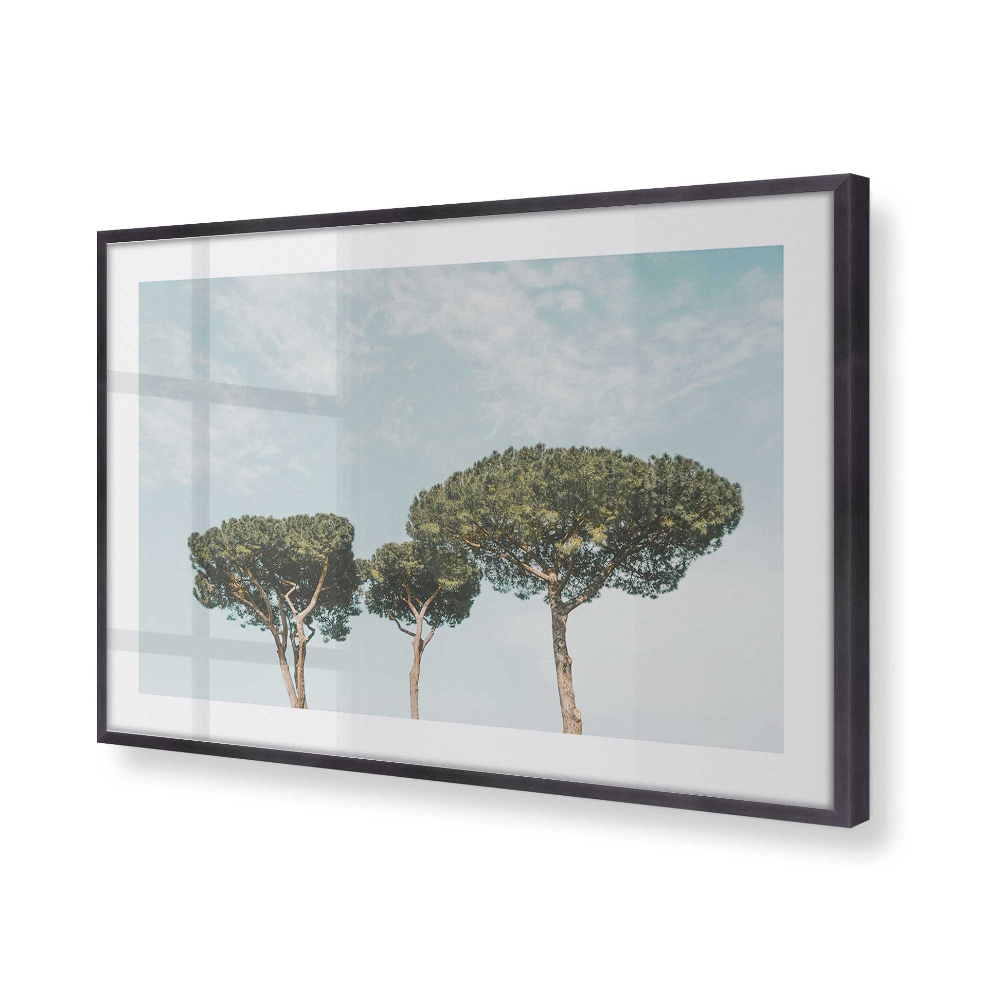 [Color:Weathered Zinc], Picture of art in a Weathered Zinc frame of the corner