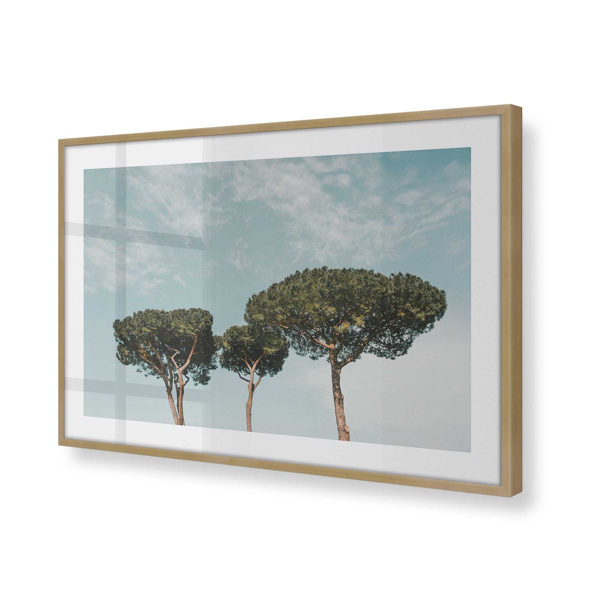 [Color:Brushed Gold], Picture of art in a Brushed Gold frame of the corner