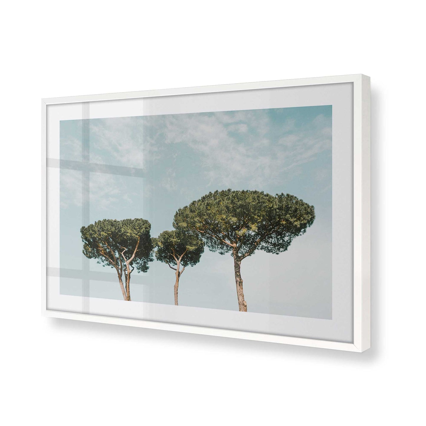 [Color:Opaque White], Picture of art in a Opaque White frame of the corner