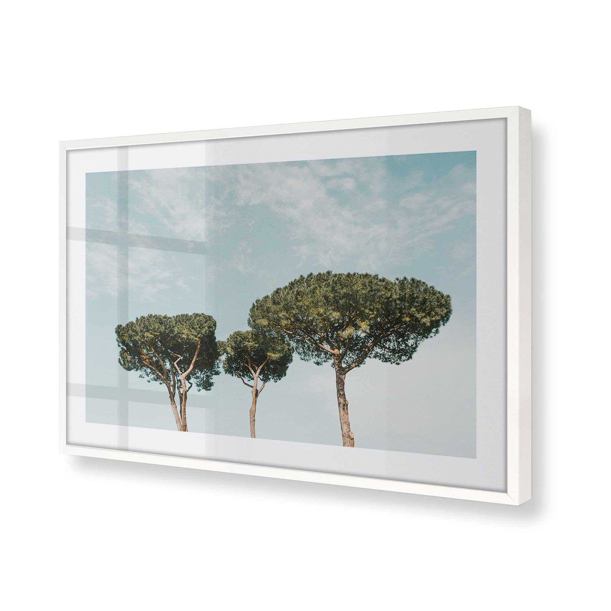 [Color:Opaque White], Picture of art in a Opaque White frame of the corner