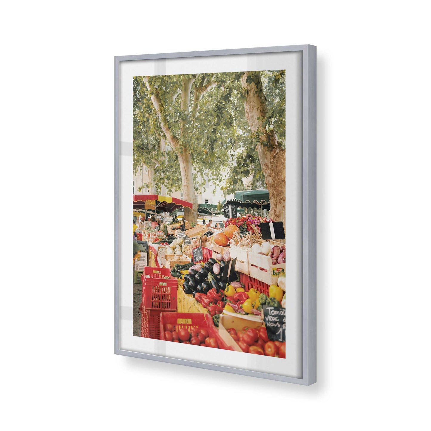 [Color:Polished Chrome], Picture of art in a Polished Chrome frame of the corner