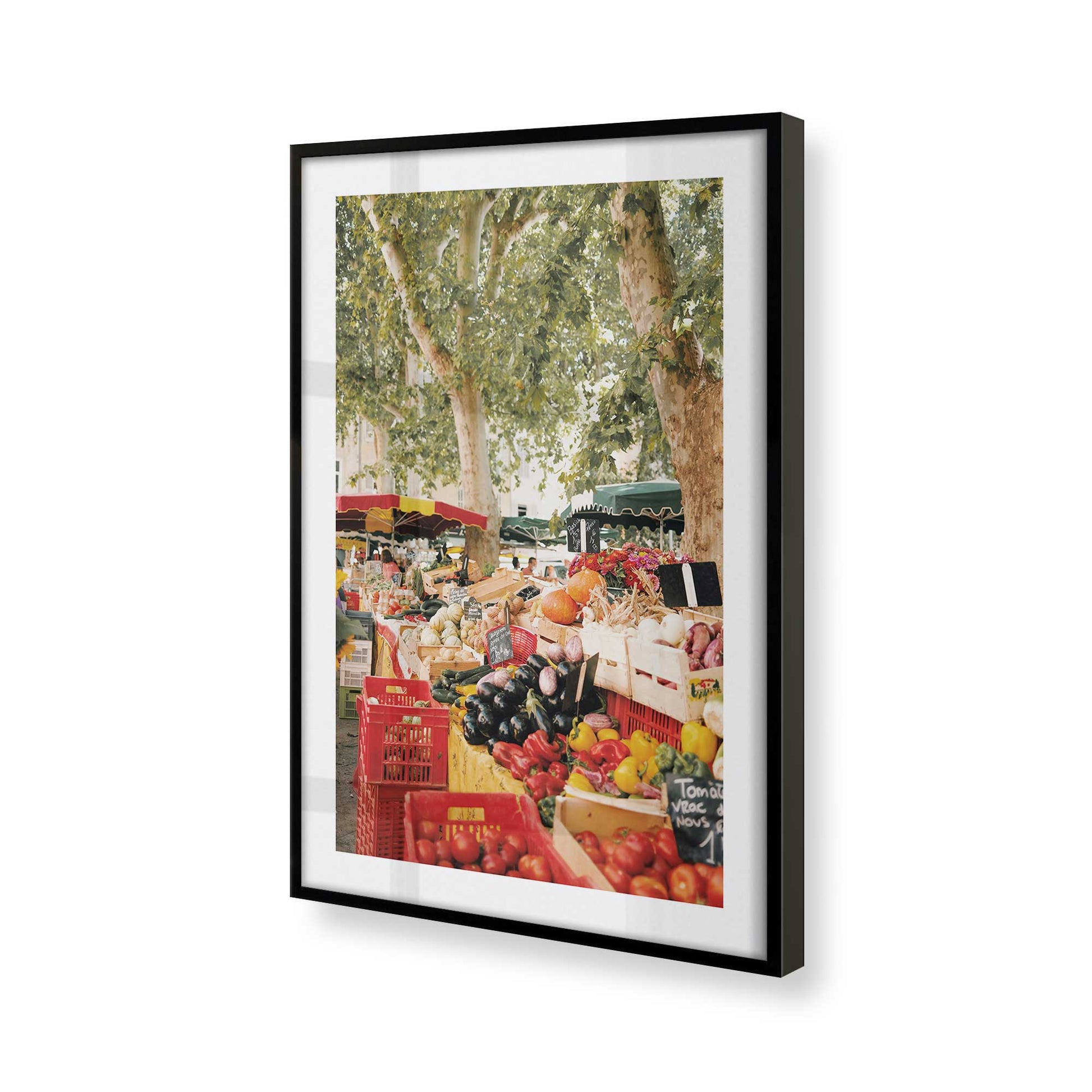 [Color:Satin Black], Picture of art in a Satin Black frame of the corner