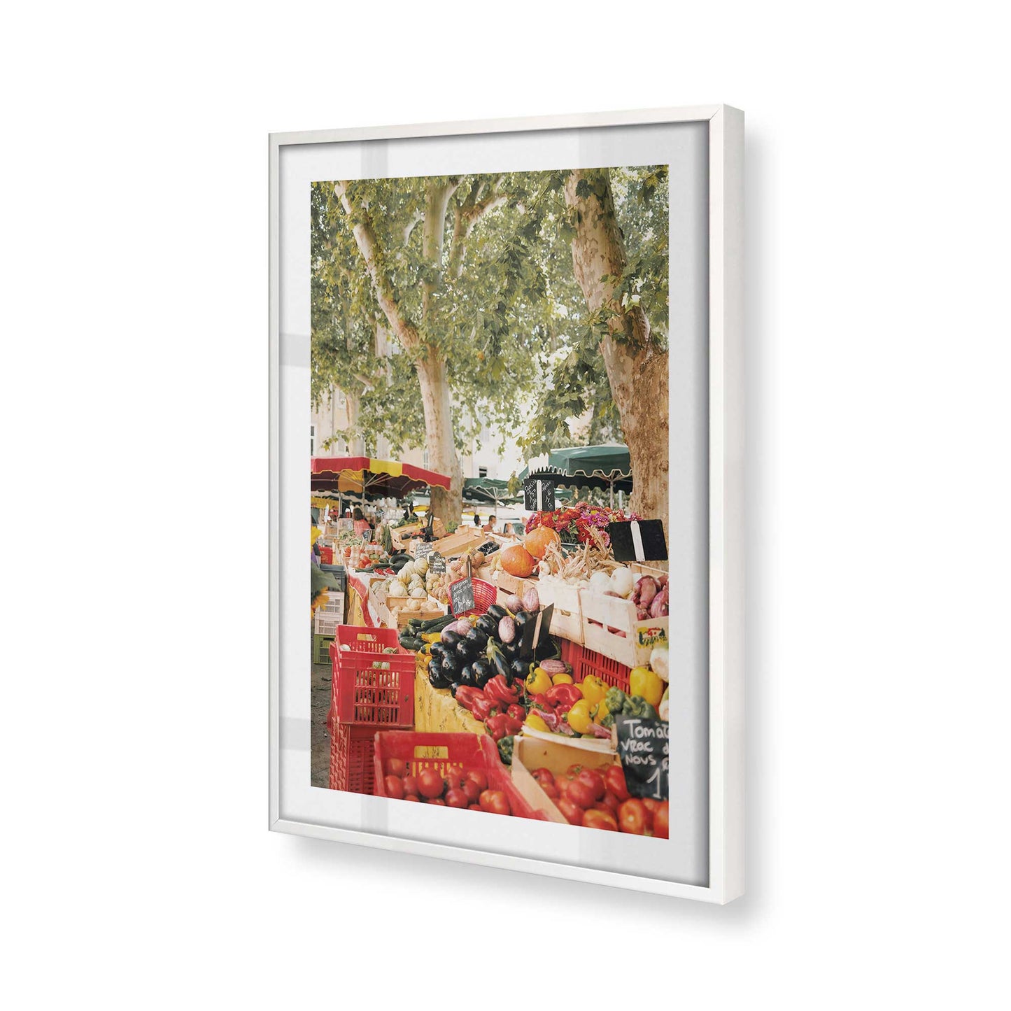 [Color:Opaque White], Picture of art in a Opaque White frame of the corner