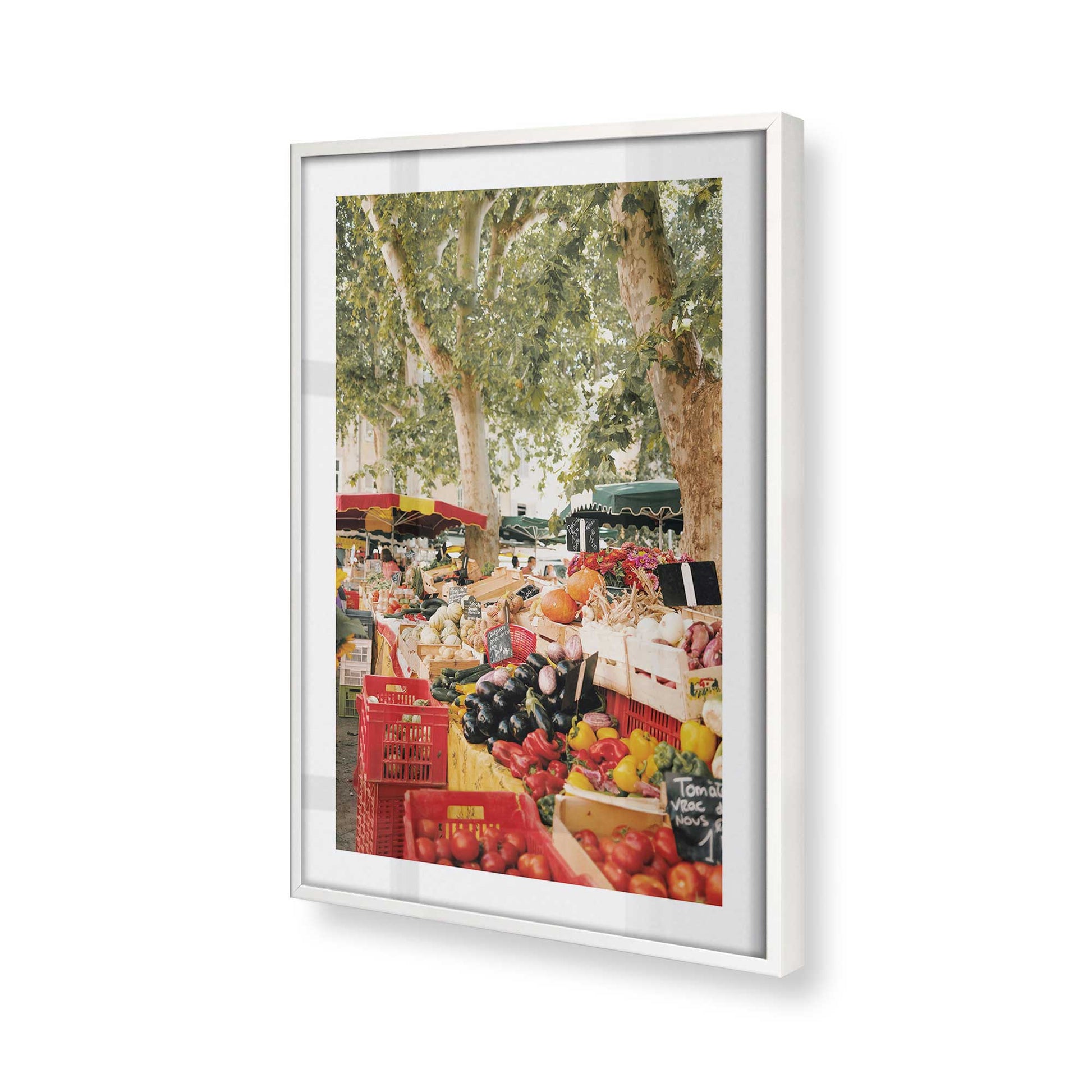 [Color:Opaque White], Picture of art in a Opaque White frame of the corner