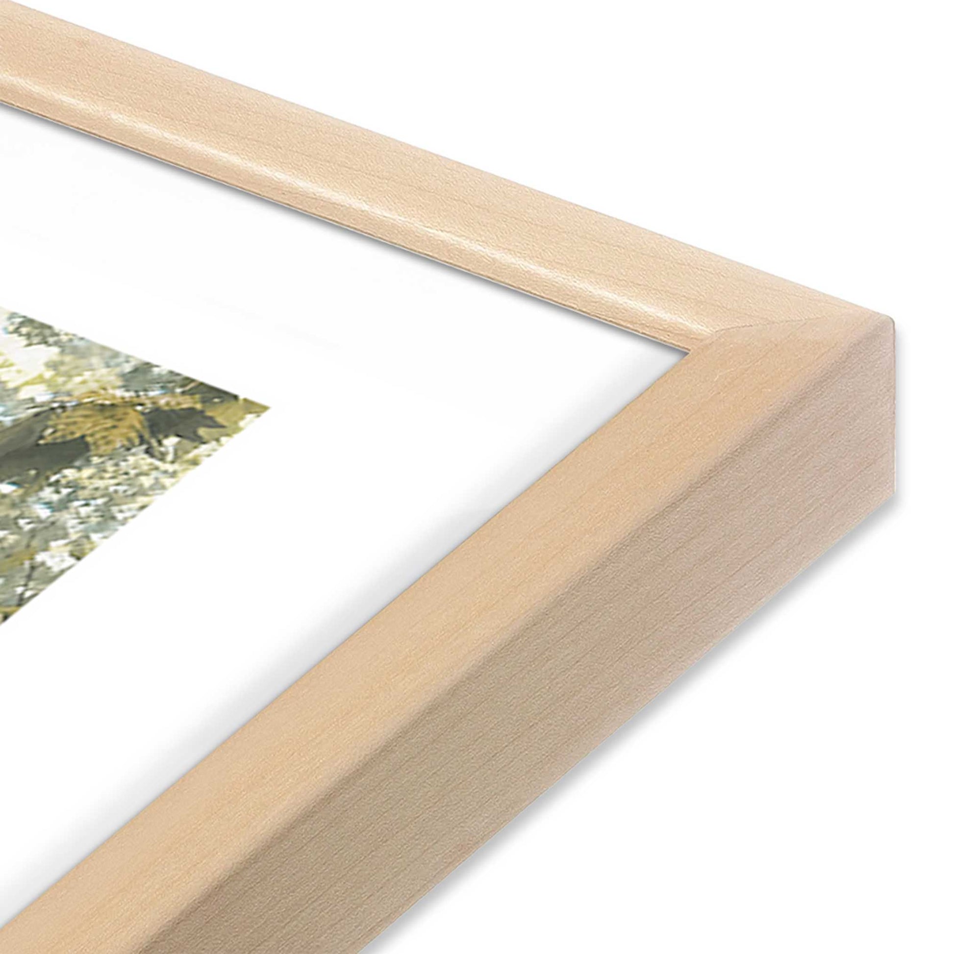 [Color:Raw Maple], Picture of art in a Raw Maple frame at an angle