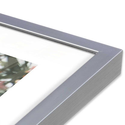 [Color:Polished Chrome], Picture of art in a Polished Chrome frame at an angle