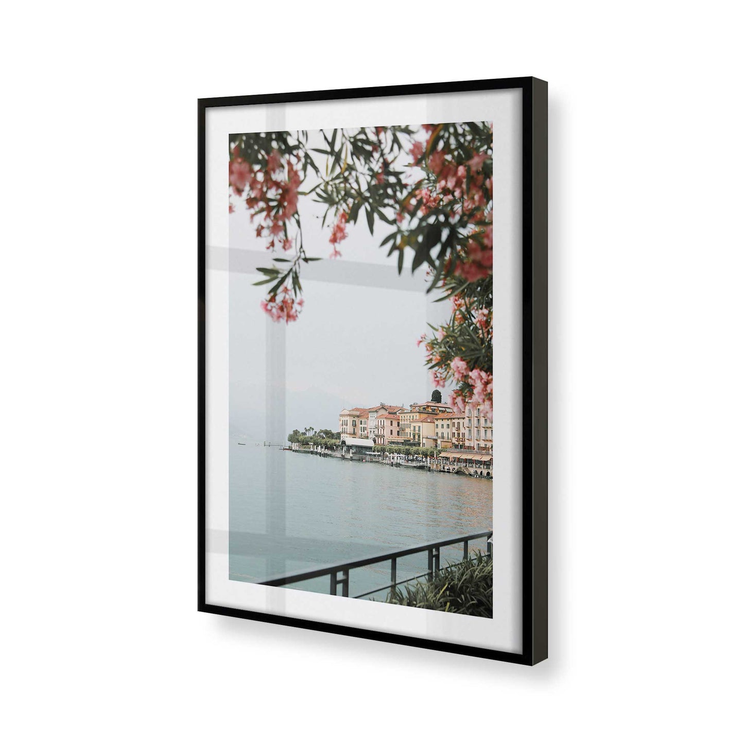 [Color:Satin Black], Picture of art in a Satin Black frame of the corner