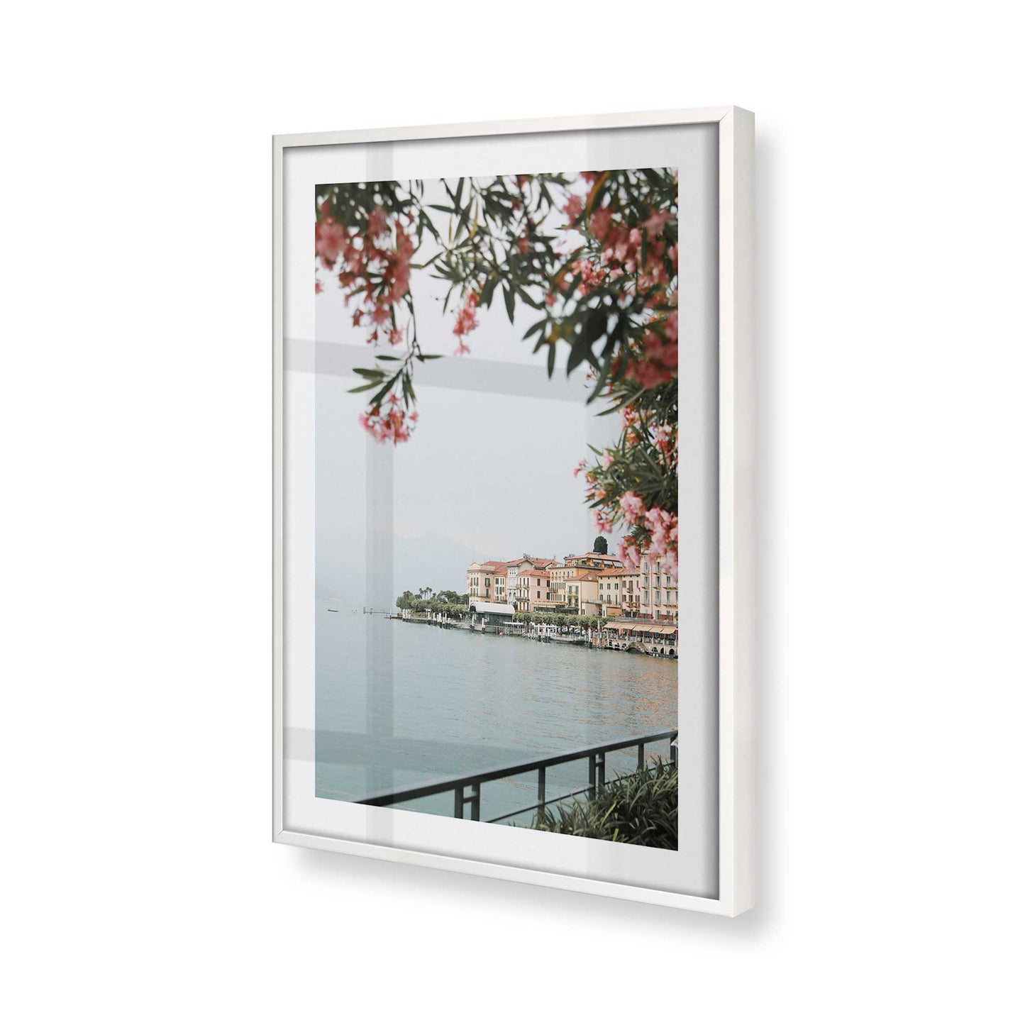 [Color:Opaque White], Picture of art in a Opaque White frame of the corner