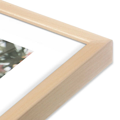 [Color:Raw Maple], Picture of art in a Raw Maple frame at an angle
