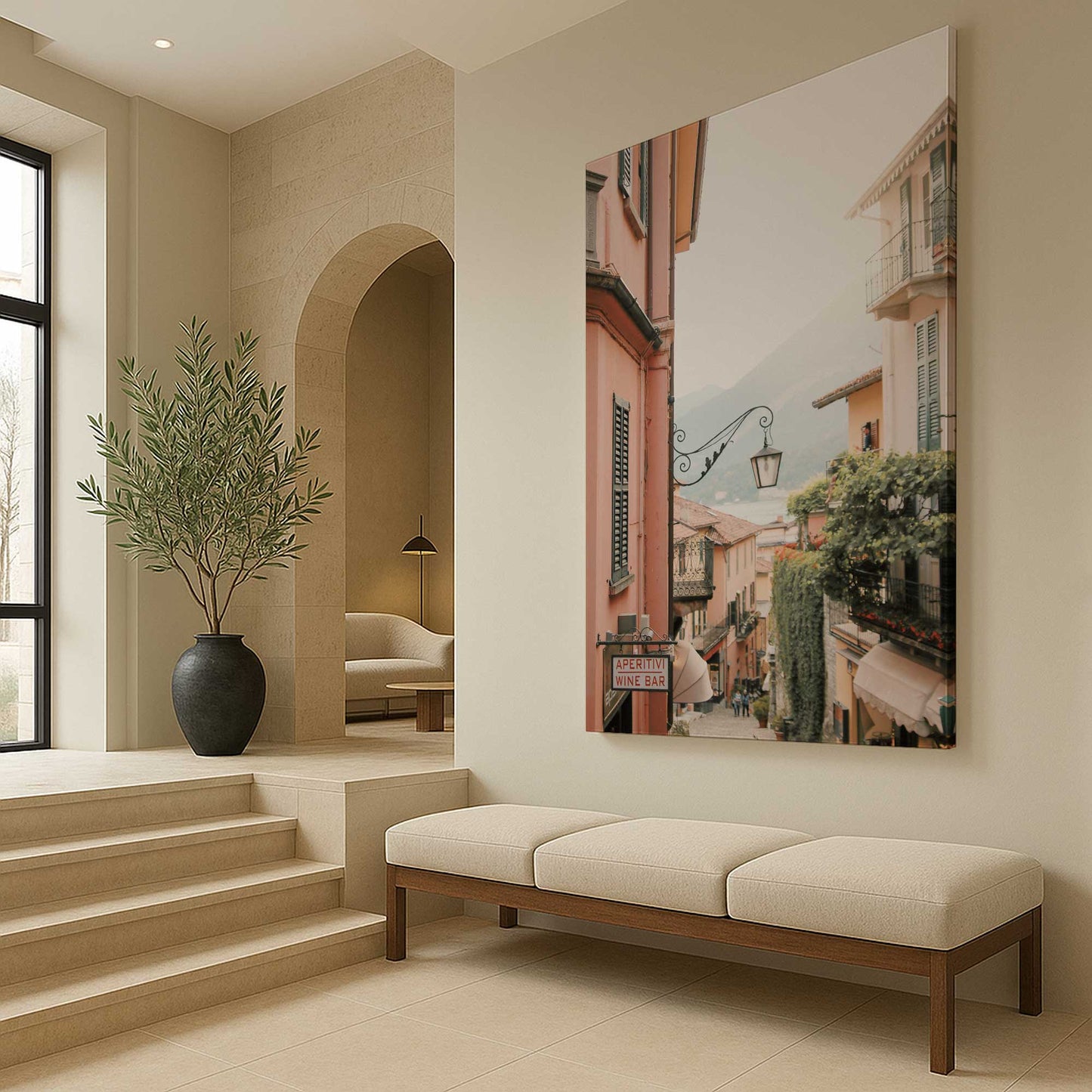 [Color:Stretched Canvas], Picture of art in a room