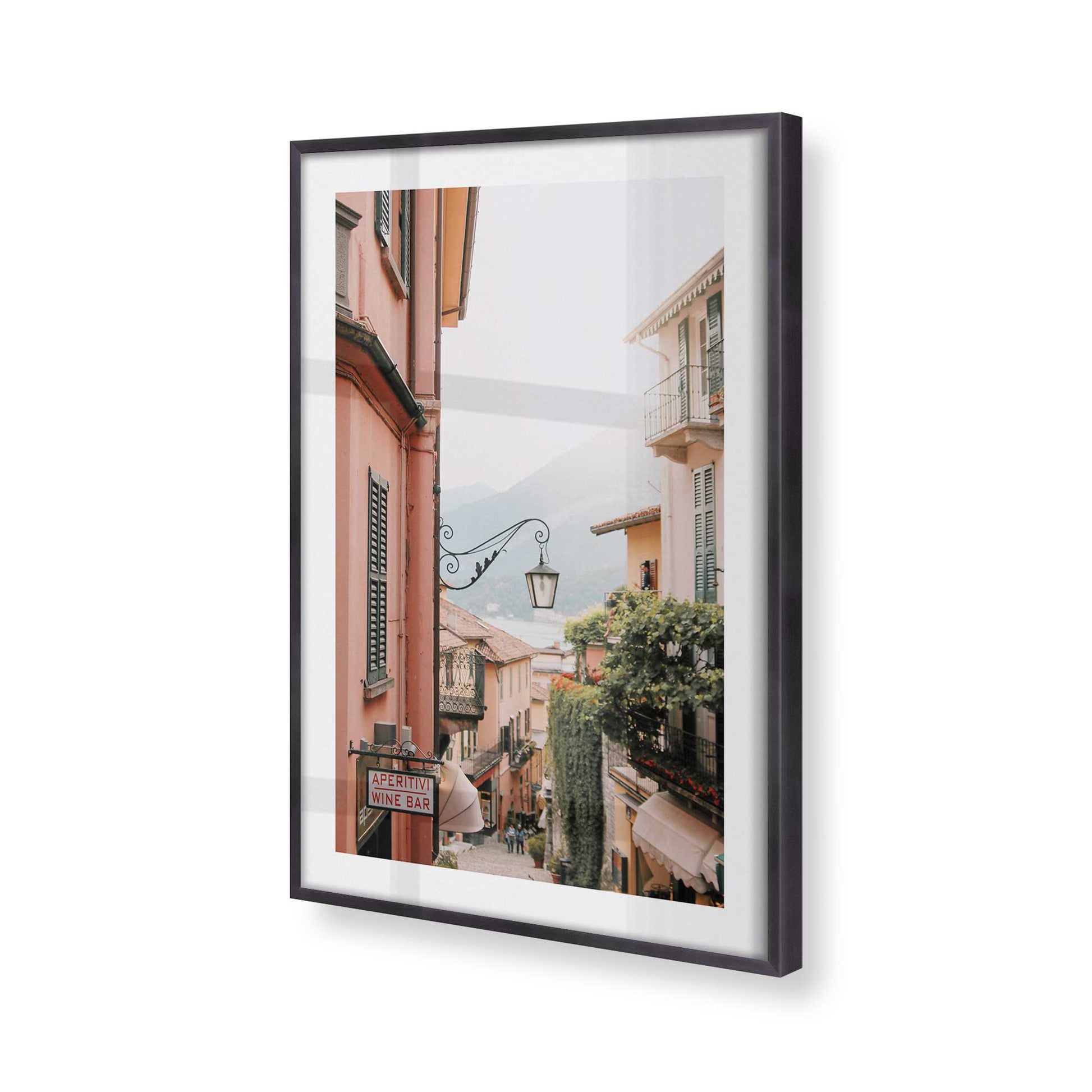 [Color:Weathered Zinc], Picture of art in a Weathered Zinc frame of the corner
