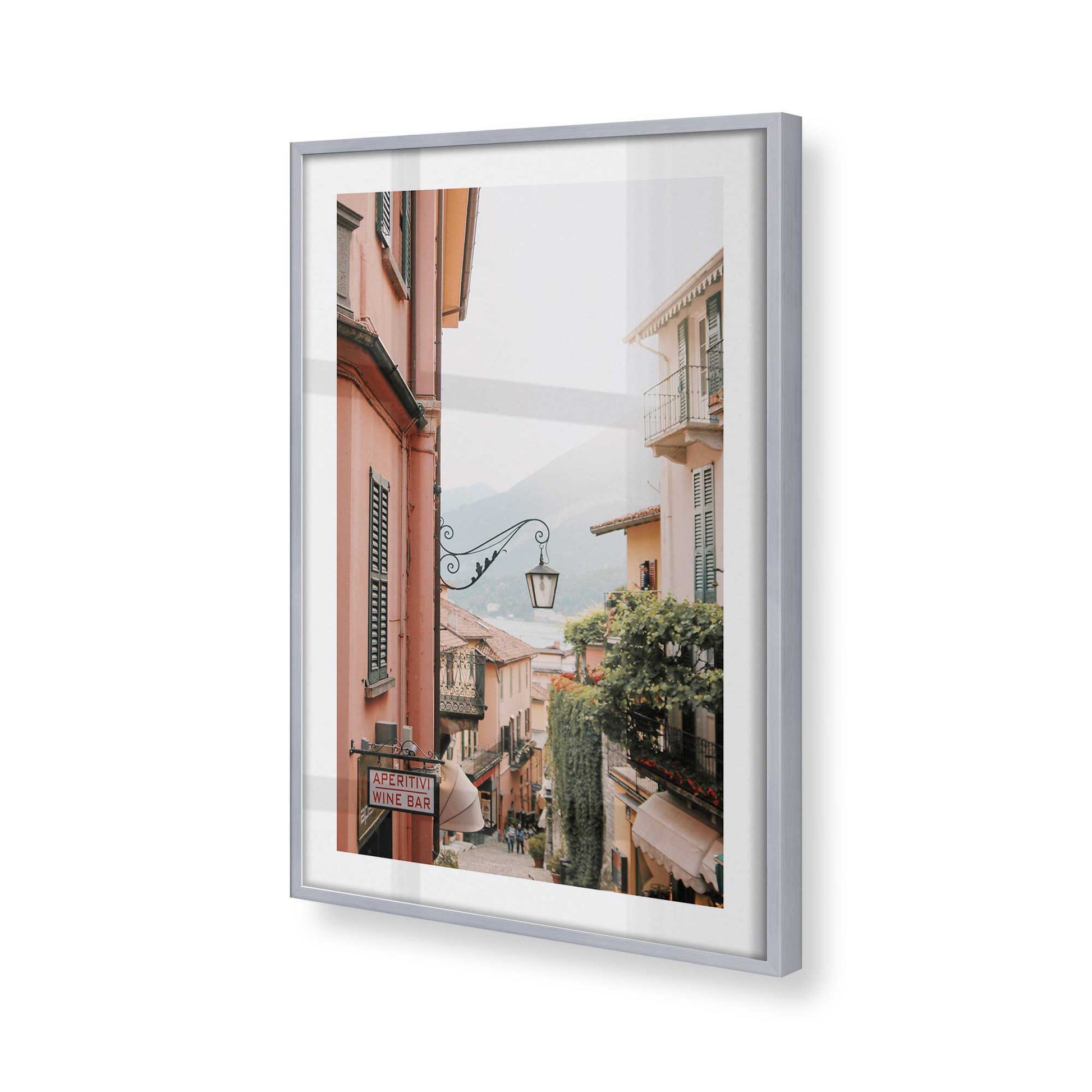 [Color:Polished Chrome], Picture of art in a Polished Chrome frame of the corner