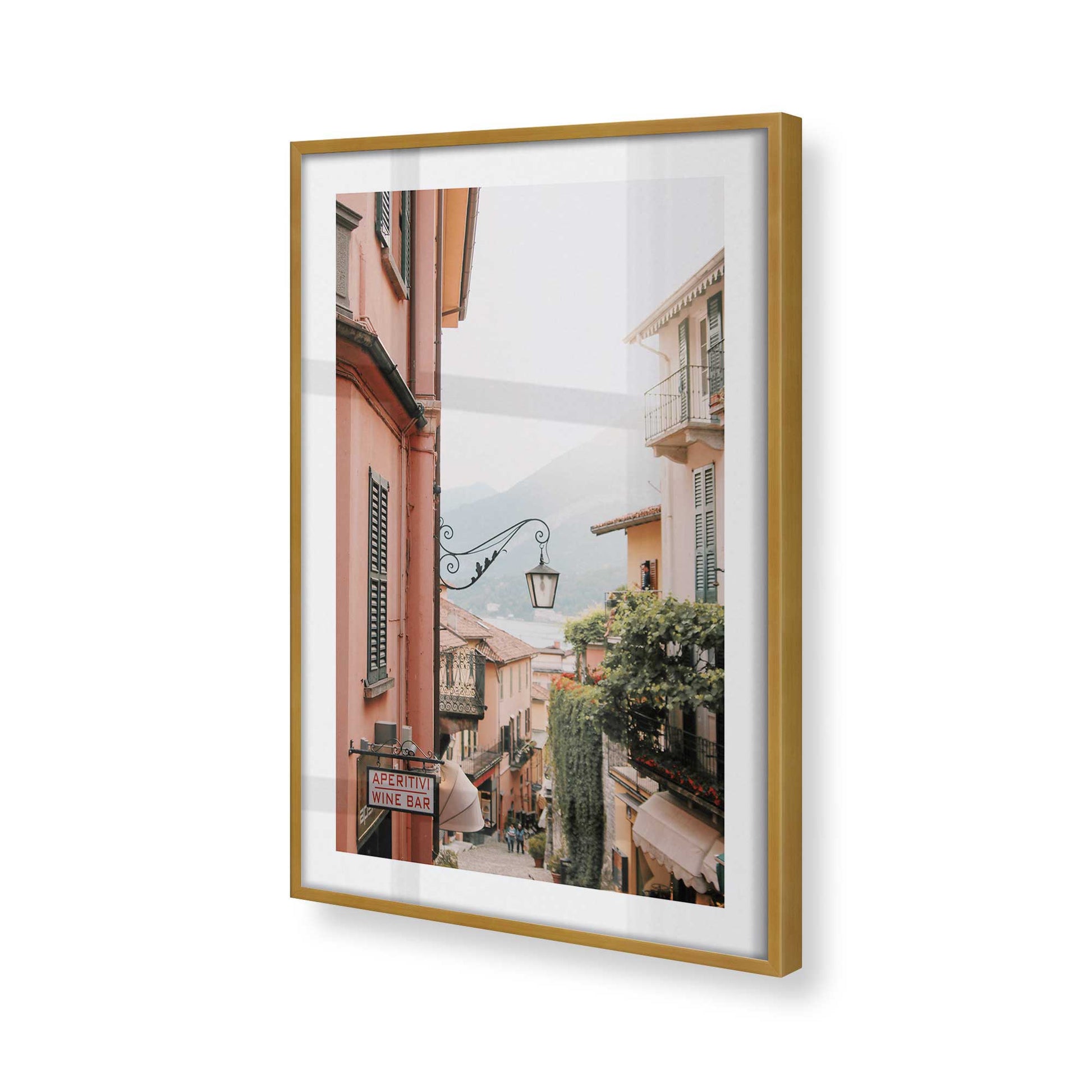 [Color:Polished Gold], Picture of art in a Polished Gold frame of the corner