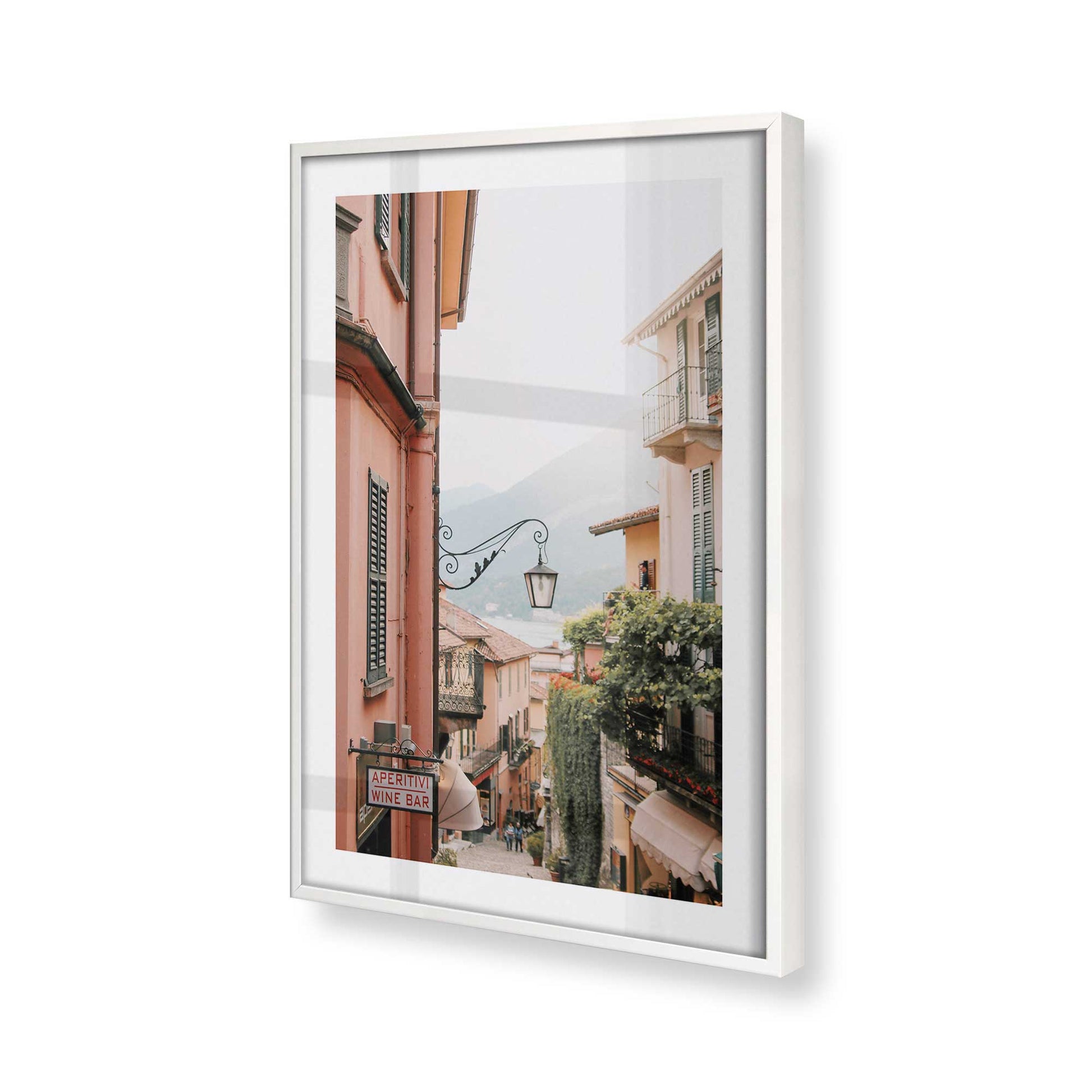 [Color:Opaque White], Picture of art in a Opaque White frame of the corner