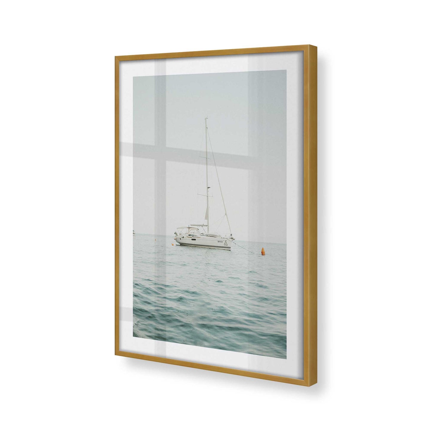 [Color:Polished Gold], Picture of art in a Polished Gold frame of the corner