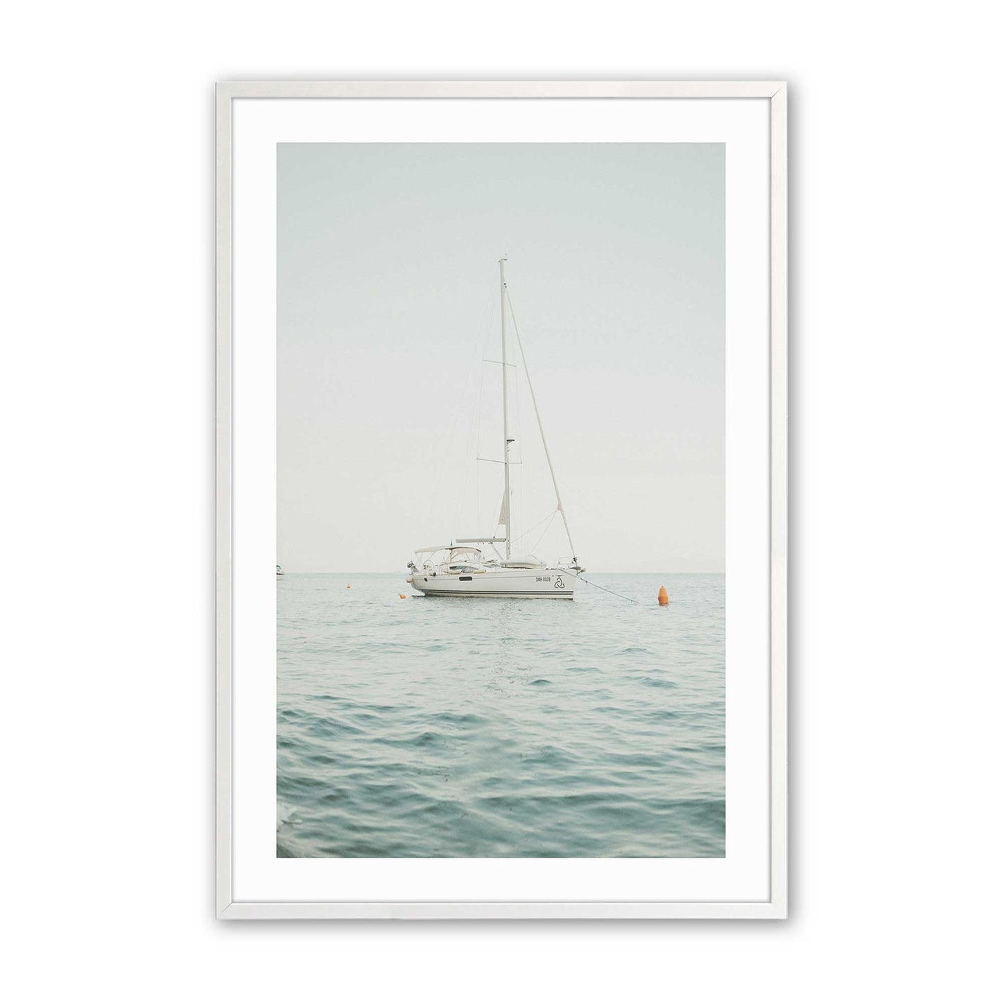 [Color:Opaque White], Picture of art in a Opaque White frame