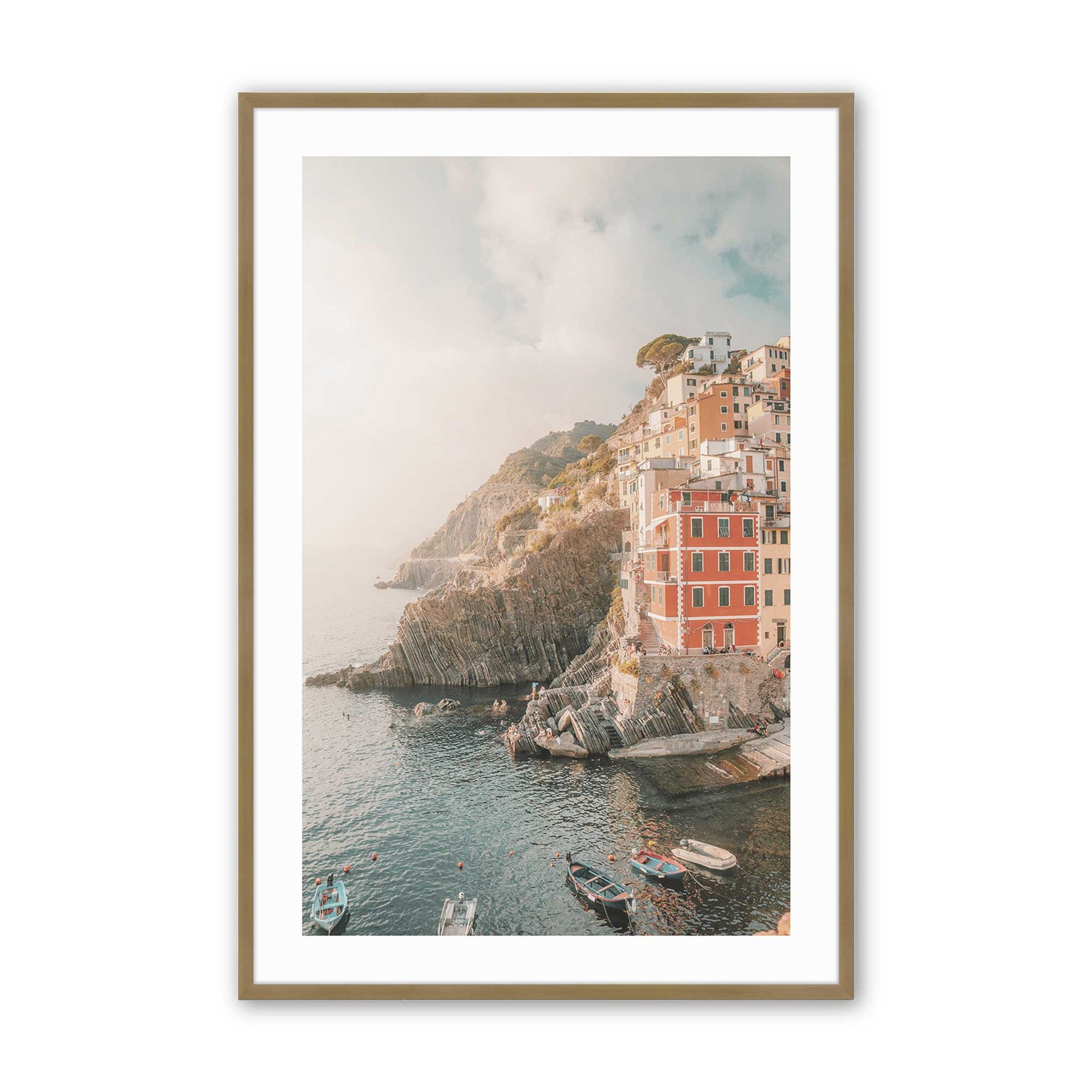 [Color:Brushed Gold], Picture of art in a Brushed Gold frame