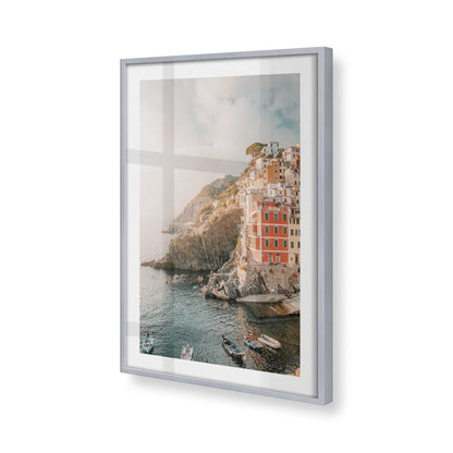 [Color:Polished Chrome], Picture of art in a Polished Chrome frame of the corner